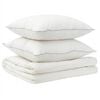 vidaXL Dekbed en Kussen Set 3 st 200x220 cm Zomer 140 GSM Wol Wit
