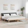 vidaXL Bedframe Bruin en donkergrijs 150 x 200 cm Massief grenenhout