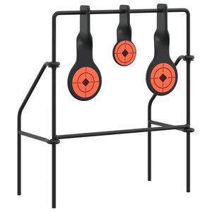 vidaXL Terugstellend Doel Zwart 26 x 13 x 31 cm Staal