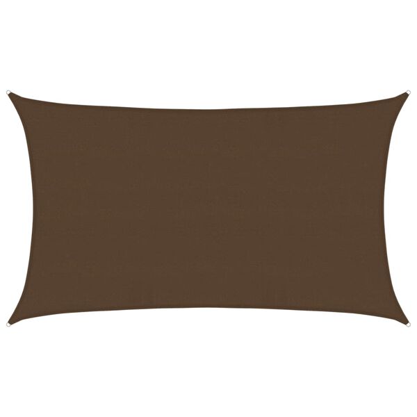 vidaXL Zonnezeil 160 g/m&sup2; 5x8 m HDPE bruin