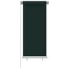 vidaXL Rolgordijn voor buiten 65(B)x140(H) cm HDPE donkergroen