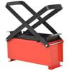 vidaXL Brikettenpers voor papier 34x14x14 cm staal zwart en rood