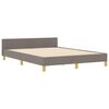vidaXL Bedframe met hoofdeinde Taupe 160 x 200 cm Stof