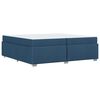 vidaXL Bedframe met matras Blauw 200 x 200 cm Stof