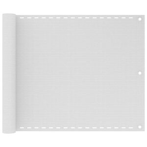 vidaXL Balkonscherm 75x300 cm HDPE wit