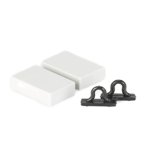 Travellife Vliegengordijn Chenille Stripe 185x56 cm grijs en wit