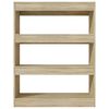 vidaXL Boekenkast/kamerscherm 80x30x103 cm bewerkt hout sonoma eiken
