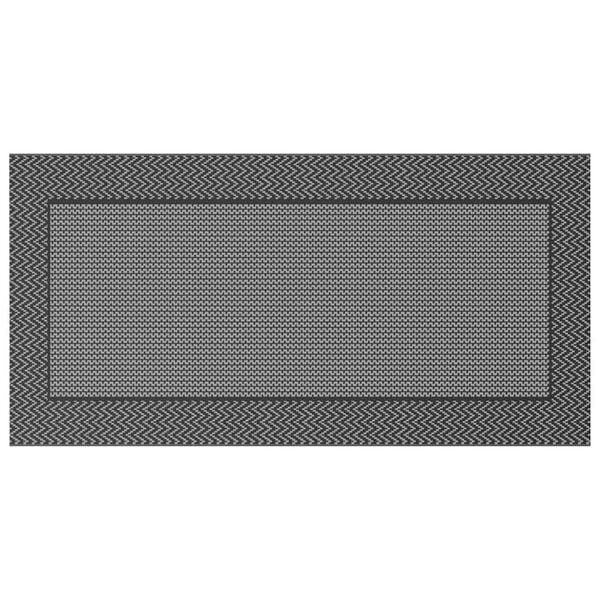 vidaXL Buitentapijt ARAKIL Zwart en grijs 250 x 500 cm PP