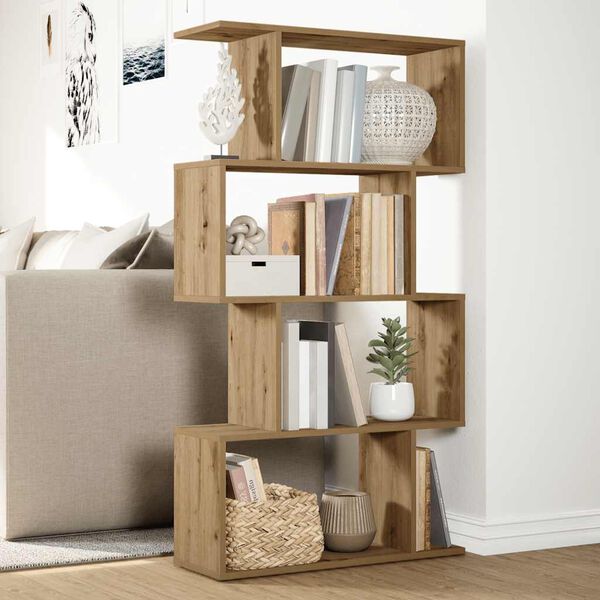 vidaXL Kamerscherm / boekenkast 4-laags 70x24x129 cm hout artisanaal