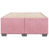 vidaXL Bedframe zonder matras 120x190 cm fluweel roze