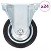 vidaXL 24 st Wielen vast 75 mm