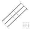 vidaXL Raammazen 700-1050 mm Gegalvaniseerd staal Zilverkleurig