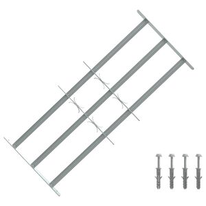 vidaXL Raammazen 700-1050 mm Gegalvaniseerd staal Zilverkleurig