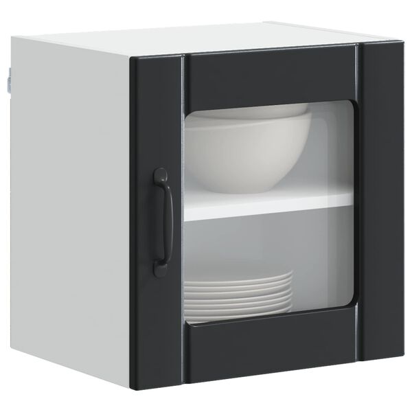 vidaXL Keukenkast Zwart 40 x 31 x 40 cm Bewerkt hout