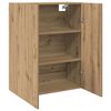 vidaXL Wandkast Artisan Eiken 69,5 x 34 x 90 cm Bewerkt hout