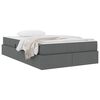 vidaXL Opbergbed met matras Donkergrijs 120 x 200 cm Polyester
