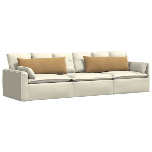 vidaXL Sofa Kussens 2 stuks Bruin 120 x 40 cm Cordstof