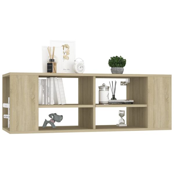 vidaXL Tv-wandmeubel 102x35x35 cm bewerkt hout sonoma eikenkleurig