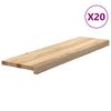 vidaXL Traptreden 20 st 90x25x2 cm onbehandeld massief eikenhout