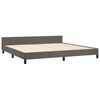 vidaXL Bedframe zonder matras 200x200 cm fluweel donkergrijs