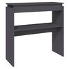 vidaXL Wandtafel 80x30x80 cm spaanplaat grijs