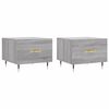 vidaXL Salontafels 2 st 50x50x40 cm bewerkt hout grijs sonoma eiken