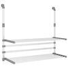 vidaXL Droogrek voor balkon 89x25x(60-95) cm aluminium