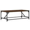 vidaXL Salontafel 100x50x35 cm bewerkt hout bruin eikenkleur