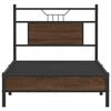 vidaXL Bedframe zonder matras bewerkt hout bruin eikenkleur 75x190 cm