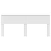 vidaXL Hoofdbord Glanzend Wit 200 cm Bewerkt hout