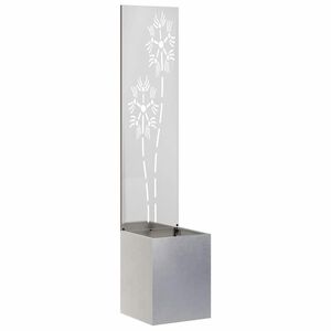 vidaXL Tuin Privacy Screen Zilver 32 x 32 x 150 cm Roestvrij staal