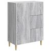 vidaXL Dressoir met lade Grijs sonoma 66 x 34,5 x 90 cm Bewerkt hout