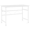 vidaXL Computerbureau 105x55x72 cm MDF en metaal wit