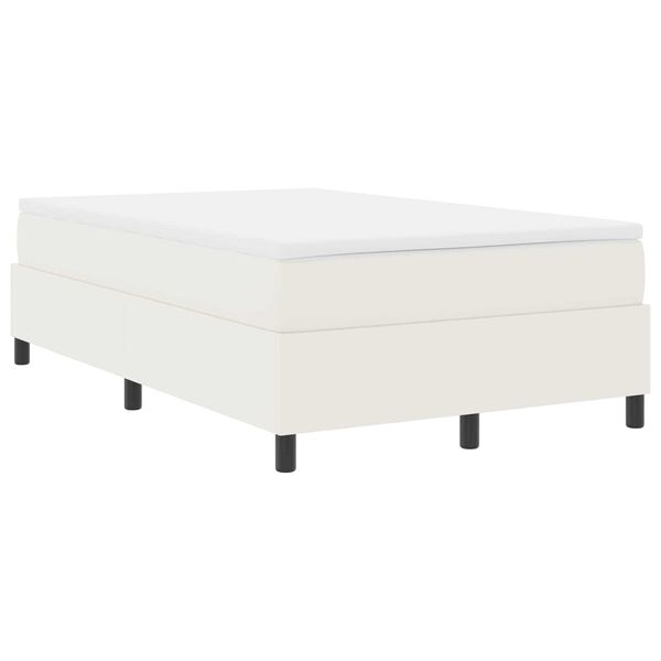 vidaXL Platform bedframe Cr&egrave;me 120 x 200 cm Stof