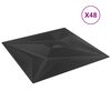 vidaXL Wandpanelen Ster 48 pcs Zwarte Ster 50 x 50 cm XPS Schuim