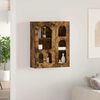 vidaXL Hangkast met plank Gerookt eiken 59 x 20 x 71.5 cm Bewerkt hout