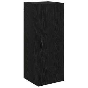 vidaXL Wandkast Zwart Eiken 34,5 x 34 x 90 cm Bewerkt hout