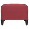 vidaXL Voetenbank 70x55x41 cm kunstleer wijnrood