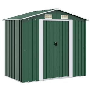 vidaXL Tuinberging 204x132x186 cm metaal groen