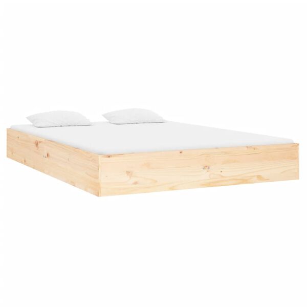 vidaXL Bedframe massief hout 120x190 cm