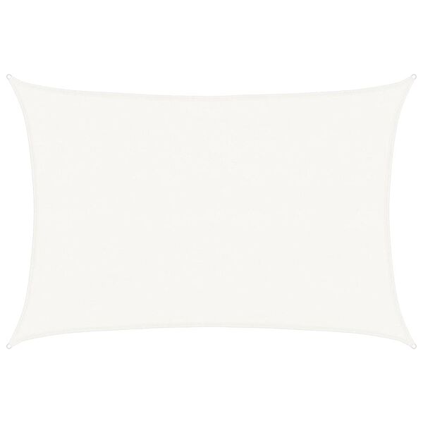 vidaXL Zonnescherm HDPE rechthoek 4x6 m wit