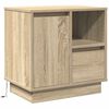 vidaXL Nachtkastje 2 pcs Sonoma Eiken 50 x 34,5 x 50 cm. Bewerkt hout