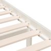 vidaXL Bedframe massief hout wit 75x190 cm
