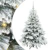 vidaXL Kunstkerstboom met 150 LED met standaard Wit 120 cm PE en PVC