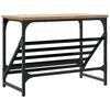 vidaXL Schoenenrek 60x30x45 cm bewerkt hout sonoma eikenkleurig