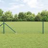 vidaXL Hecke met palen Groen 0.4 x 25 m Staal