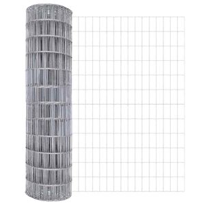 vidaXL Euro Hek Zilver 1 x 10 m Warmverzinkt ijzer