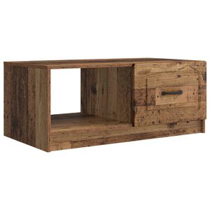vidaXL Salontafel Oud hout 90 x 50 x 37 cm Bewerkt hout