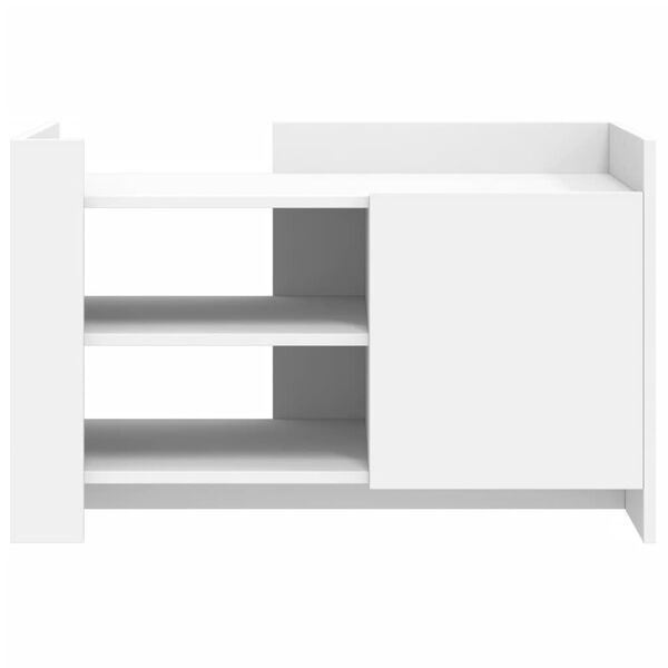 vidaXL Salontafel 80x50x50 cm bewerkt hout wit