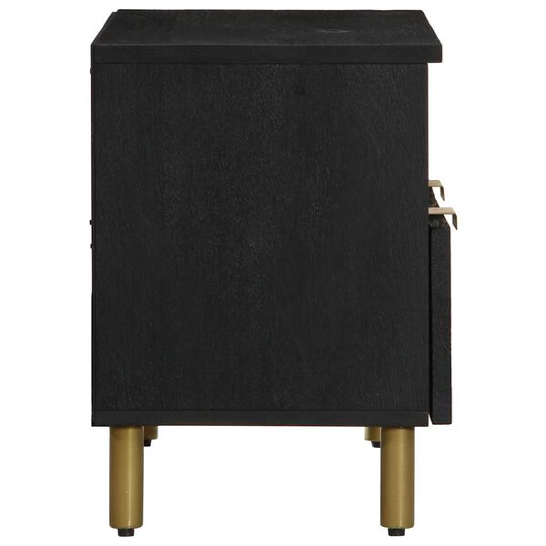 vidaXL Tv-meubel 70x33x46 cm bewerkt hout zwart